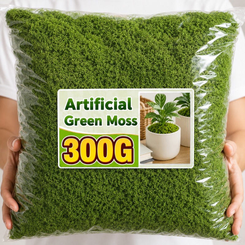 Sphagnum Moss Dry - 인공 녹색 이끼 공예용 가짜 이끼